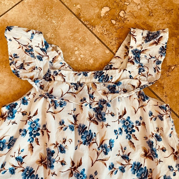 EUC Janie and Jack Floral Print Matching Blouse and Shorts Set - Picture 6 of 11